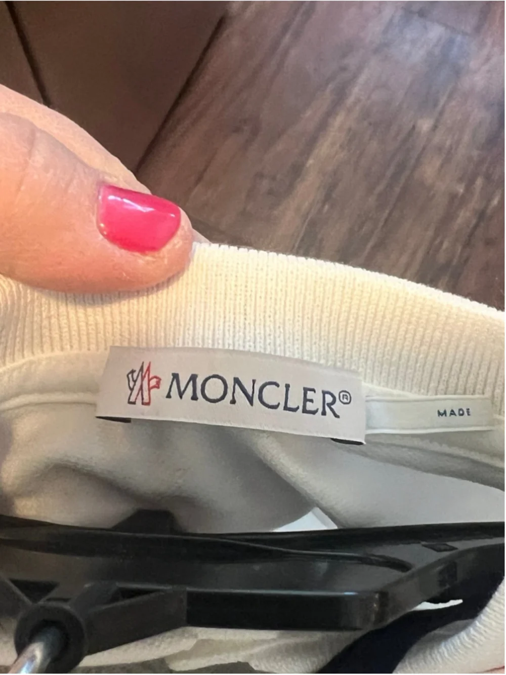 NWT MONCLER White Stretch Cotton Piqué Polo Romper 9/12 Months